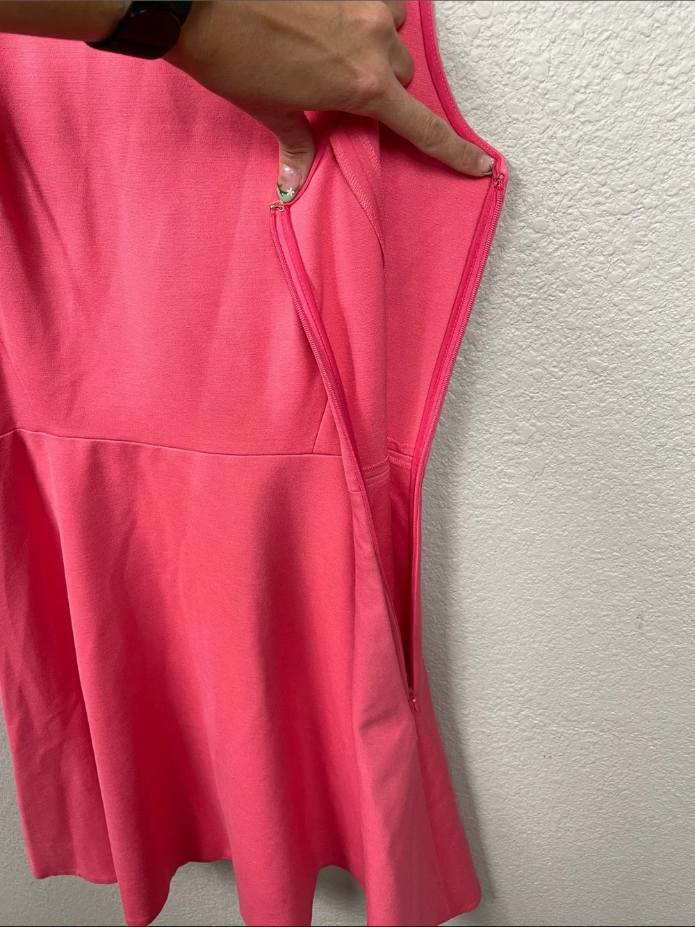 NWT Kate Spade Ponte Bow Dress Coral Pink Watermelon Sz 10